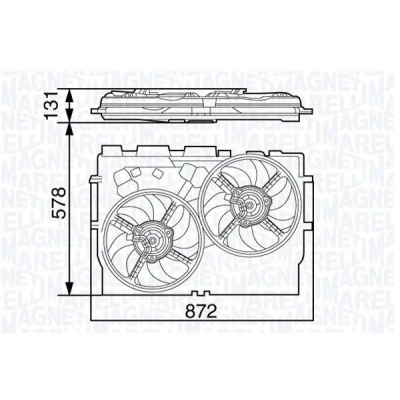 Billede af MAGNETI MARELLI 069422583010 Køleventilator 388 12 174 240 FIAT: Ducato III Bus, Ladvogn / Chassis