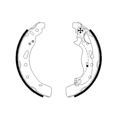 Billede af TEXTAR 91072100 Bremsebakker 200 32 med håndbremsegreb MAZDA: 2 Hatchback