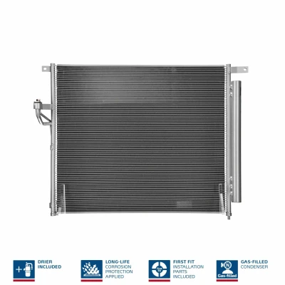Billede af NISSENS 940266 Kondensator med tørrer Aluminium 636 R 134a FORD: Ranger Mk3