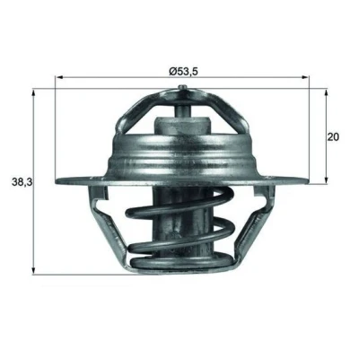 Billede af MAHLE ORIGINAL TX 88 88D Termostat 53,5 med pakning CITROËN: Saxo Hatchback, Berlingo / First I, I Van