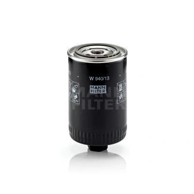 Billede af MANN filter W 940/13 Oliefilter 3/4 16 UNF med en returløbs stop ventil Påskruet AUDI: 100 C4 Sedan, Avant