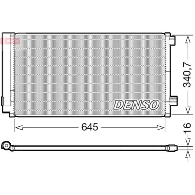 Billede af DENSO DCN06020 Kondensator med tørrer R 134a