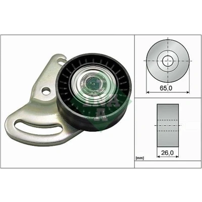 Billede af INA 531 0591 30 Strammehjul NISSAN: MICRA 3, 4, RENAULT: CLIO MEGANE 2 Stufenheck