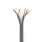 Billede af Lydkabel 2x 0.16 mm² Kobber 100.0 m Runde PVC Mørkegrå Rulle