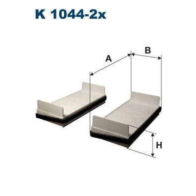 Billede af Filter, indvendig luft FILTRON K 1044 2x