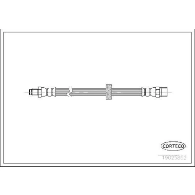 Billede af CORTECO 19025852 Bremseslange foraksel 380 VOLVO: 960 II Sedan