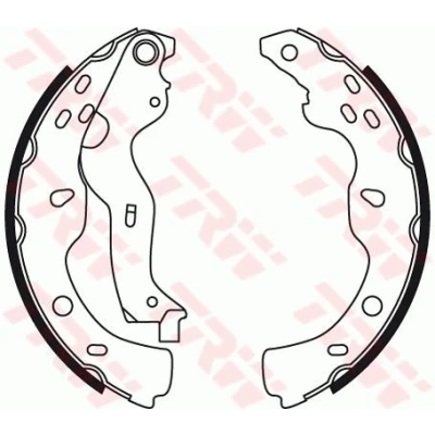 Billede af TRW GS8743 Bremsebakker 220 35 BOSCH SUZUKI: SX4 I Hatchback