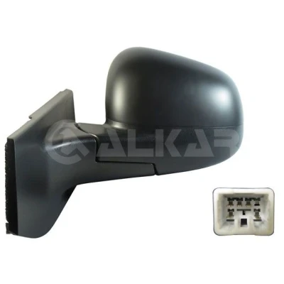 Billede af Sidespejl Alkar 6139456 venstre grundet / primet elektrisk opvarmelig, konveks til venstrestyrede biler CHEVROLET: Spark