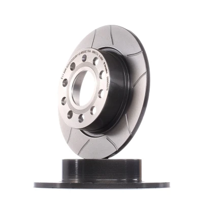 Billede af BREMBO 08.9502.75 Bremseskiver 253 10 9 fuldstændigt, opslidset coatet med skruer VOLKSWAGEN: Golf 6, Scirocco III, 5, SKODA: Octavia 3 Combi