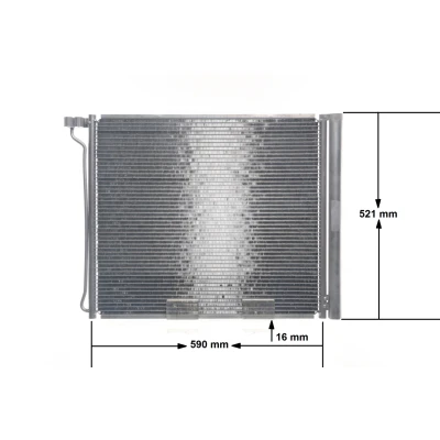 Billede af MAHLE ORIGINAL AC 269 000S Kondensator med tørrer 14 15,5 570, 590 BMW: X5