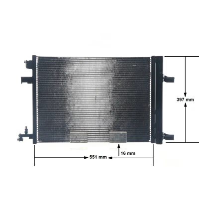Billede af MAHLE ORIGINAL AC 636 000S Kondensator med tørrer 12 8,7 531 OPEL: Zafira B, Astra J Hatchback, C Tourer, CHEVROLET: Orlando, Cruze Hatchback