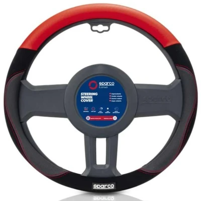 Billede af Sparco Cover til rat SPCS122RS Ø 37 38 cm Rød Autoudstyr