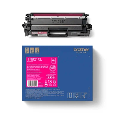 Billede af Brother TN821XLM magenta toner 9.000 sider original