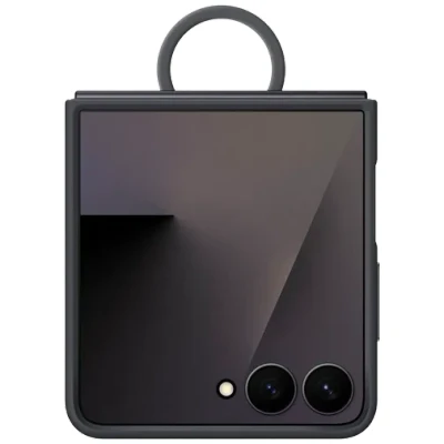 Billede af Samsung Silikone Back Cover med Ring Sort Galaxy Z Flip 7