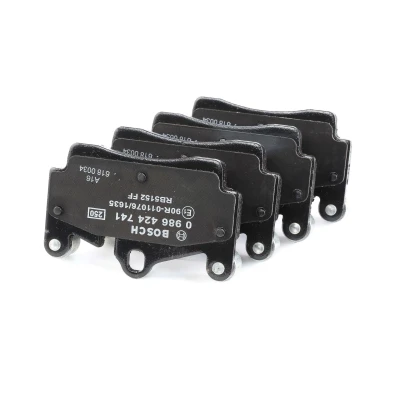Billede af BOSCH 0 986 424 741 Bremseklodser Low Metallic med anti knirke plade VOLKSWAGEN: Touareg I, AUDI: Q7, PORSCHE: Cayenne