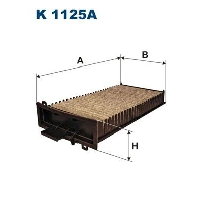 Billede af FILTRON K 1125A Kabinefilter Aktivkulfilter 324 166 74