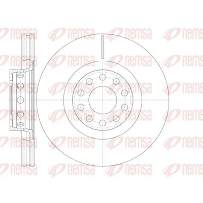 Billede af REMSA 6781.10 Bremseskiver foraksel 323, 323 30 10 ventileret AUDI: A6 C5 Avant, A8 D3, D2