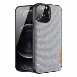 Billede af iPhone 13 Pro Max DUX DUCIS Fino Hybrid cover Tekstil Design Krystal blå