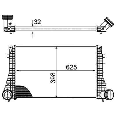 Billede af MAHLE ORIGINAL CI 482 000S Intercooler VOLKSWAGEN: Golf 4, SEAT: Leon I Hatchback