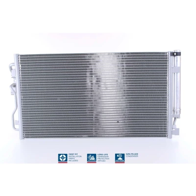 Billede af NISSENS 940357 Kondensator med tørrer Aluminium 640 R 134a BMW: 3 Touring, 1 Hatchback, GT