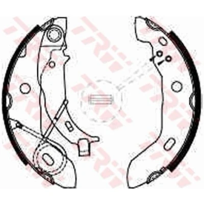 Billede af TRW GS8627 Bremsebakker 180 40 MERCEDES BENZ: A klasse