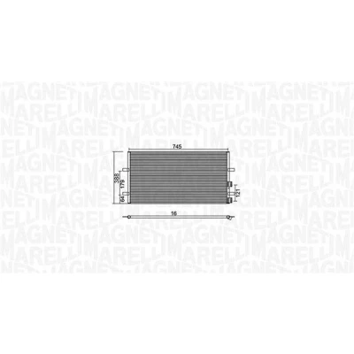 Billede af MAGNETI MARELLI 350203740000 Kondensator 745x388x16 388mm 745mm 16mm
