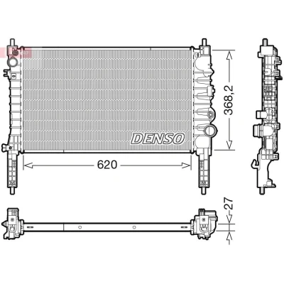 Billede af DENSO DRM20122 Radiator 620 386 27