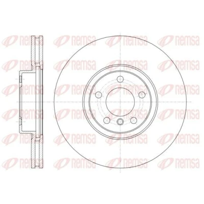 Billede af REMSA 61335.10 Bremseskiver foraksel 347,8, 347,8 30 5 ventileret BMW: X5, X6