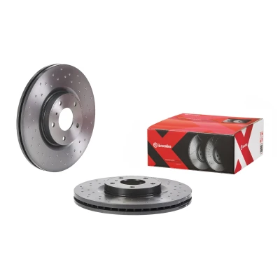 Billede af BREMBO 09.B266.1X Bremseskiver 320 28 5 perforeret/indv. ventileret coatet