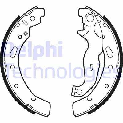 Billede af DELPHI LS2028 Bremsebakker 200 32 MAZDA: 2 Hatchback