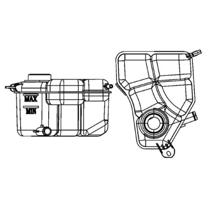 Billede af MAHLE ORIGINAL CRT 133 000S Ekspansionsbeholder uden kappe, sensor FORD: FIESTA 5, Fusion Stationcar