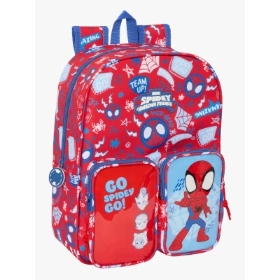 Billede af Spider Man Skoletaske Rescue Blå Rød 26 x 34 11 cm