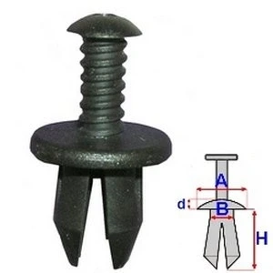 Billede af ROMIX C60360 Clips, side /beskyttelseslister ALFA ROMEO: MiTo (955) 0.9 TwinAir, 1.4 TJet, 1.6 JTDM, TB, MultiAir, Turbo