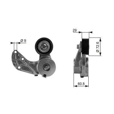 Billede af GATES FleetRunner Micro V Kit T38317 Strammehjul PORSCHE: Cayenne