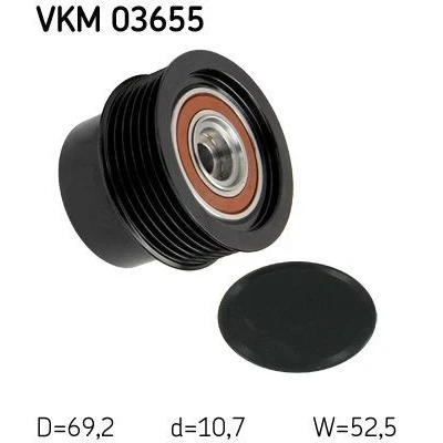 Billede af SKF VKM 03655 Friløbskobling 52,5 VOLVO: V70 3, XC60 I, V60 I
