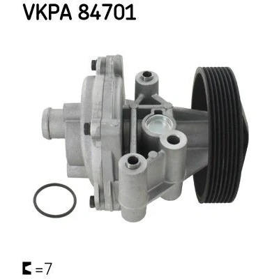 Billede af SKF VKPA 84701 Vandpumpe med pakninger Stålplade hus til multi v remsdrift FORD: Transit Mk6 Ladvogn/Chassis, Van, Bus