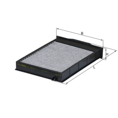 Billede af MAHLE ORIGINAL LAK 175 Kabinefilter Aktivkulfilter 274,0 187 40,3 RENAULT: MEGANE 2 Kombi, Coupe Cabriolet, Stufenheck
