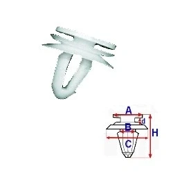Billede af ROMIX C10156 Clips VOLKSWAGEN: Lupo / 3L, Amarok Pick up