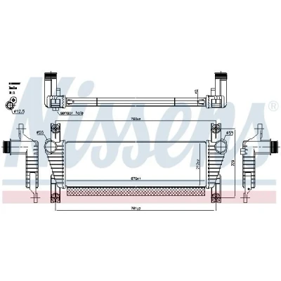 Billede af NISSENS 961581 Intercooler FORD: Ranger Mk3