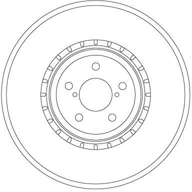 Billede af TRW DF6923S Bremseskiver 316 30 5 100 ventileret lakeret SUBARU: Forester IV, Legacy 5, 4