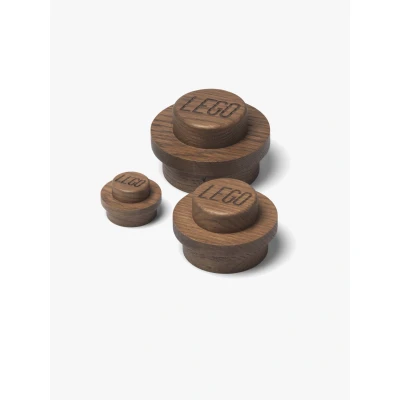 Billede af LEGO 1x1 Træknager, Oak Dark Stained