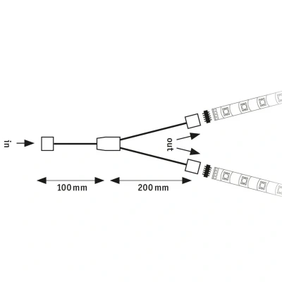 Billede af Paulmann MaxLED Y tilslutningskabel, splitter