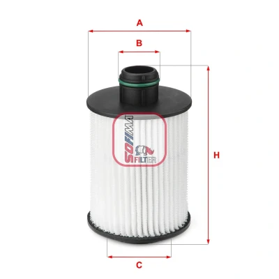 Billede af SOFIMA S 5093 PE Oliefilter Filterindsats OPEL: Insignia A Sports Tourer, Astra J Hatchback, SAAB: 9 5 Sedan
