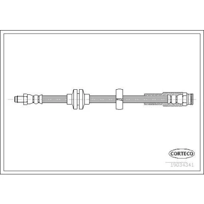 Billede af CORTECO 19034341 Bremseslange bagaksel 420 ALFA ROMEO: 159 Sedan