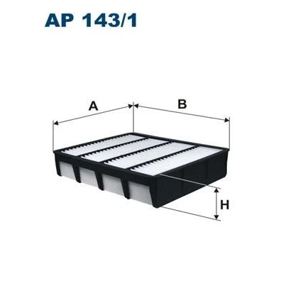 Billede af FILTRON AP 143/1 Luftfilter 52,5 207 244 Filterindsats TOYOTA: Land Cruiser Prado 90, 120, Supra IV