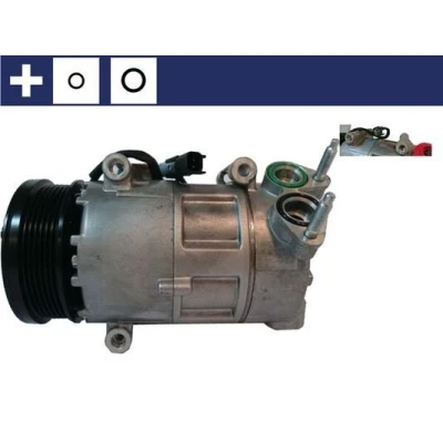 Billede af MAHLE ORIGINAL ACP 1364 000S Kompressor 7VS16ic 12 PAG 46 YF R 1234yf, 134a med tætningsring FORD: MONDEO 4 Turnier, S Max Mk1, FOCUS 3 Turnier