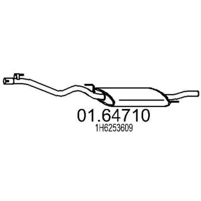 Billede af MTS 01.64710 Lydpotte 1520mm VOLKSWAGEN: GOLF 3