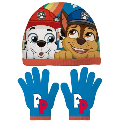 Billede af The Paw Patrol Hat &amp; Vanter Friendship Babyalarm mm.