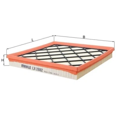 Billede af MAHLE ORIGINAL LX 2882 Luftfilter 37,3 256 250 Filterindsats OPEL: Astra J Sports Tourer, Hatchback, Zafira C CHEVROLET: Cruze Sedan