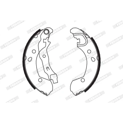 Billede af FERODO PREMIER FSB649 Bremsebakker 203 38 NISSAN: MICRA 3, Note I, RENAULT: CLIO 3